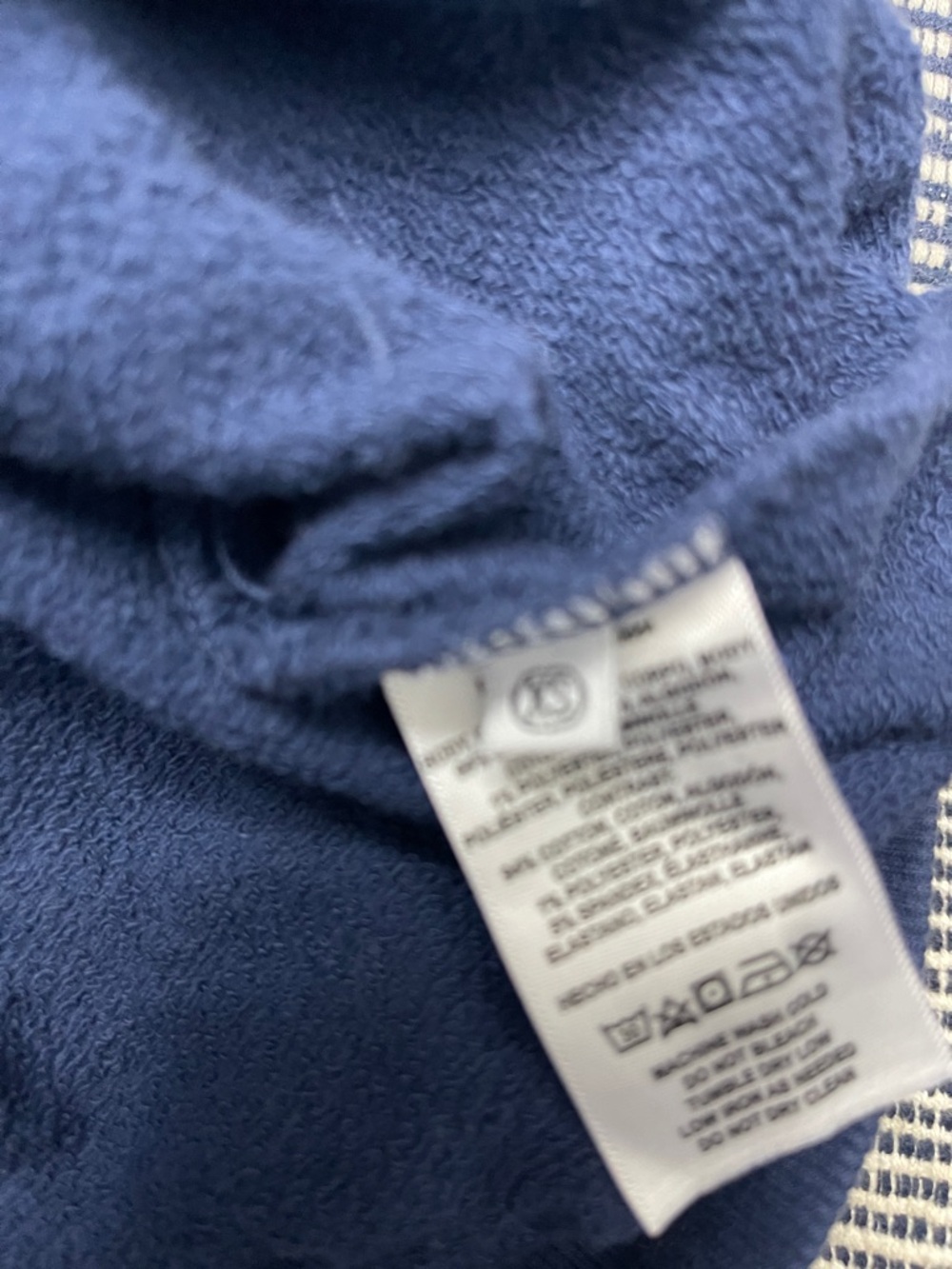 Anthropologie T.La women’s blue heart embroidered sweatshirt. Xs - Picture 7 of 7